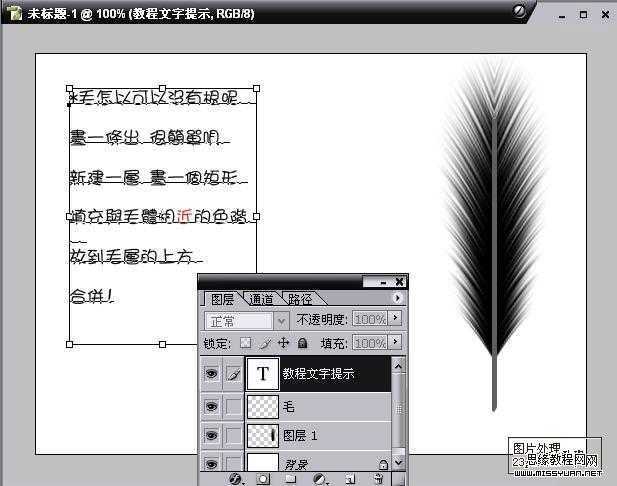 ‘PS巧用滤镜制作漂亮多彩的羽毛花‘