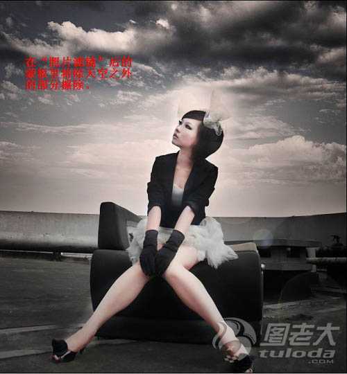 ‘Photoshop调出模特照片大气强对比的黄褐色‘