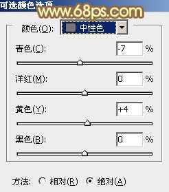 ‘Photoshop将树林人物图片加上唯美柔和的红褐色‘