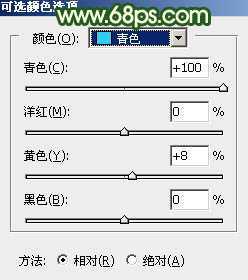 ‘Photoshop调出高对比的橙绿色树林婚片‘