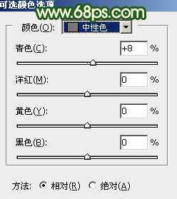 ‘Photoshop调出高对比的橙绿色树林婚片‘