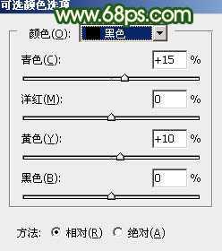‘Photoshop调出高对比的橙绿色树林婚片‘