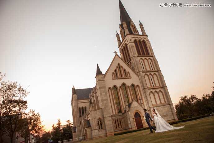 ‘Photoshop结合LR给婚纱照添加天空后期特效‘