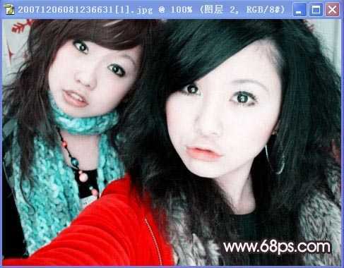 Photoshop教程：清晰脱俗靓丽美女照片