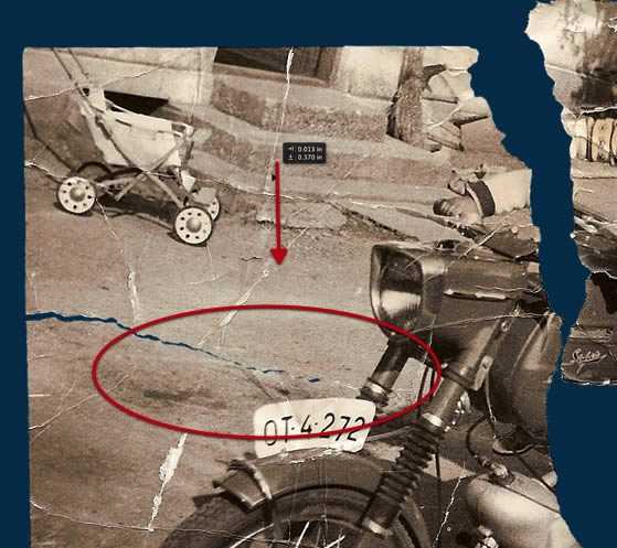 ‘PS快速修复被撕坏的旧照片‘