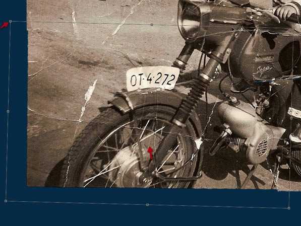 ‘PS快速修复被撕坏的旧照片‘