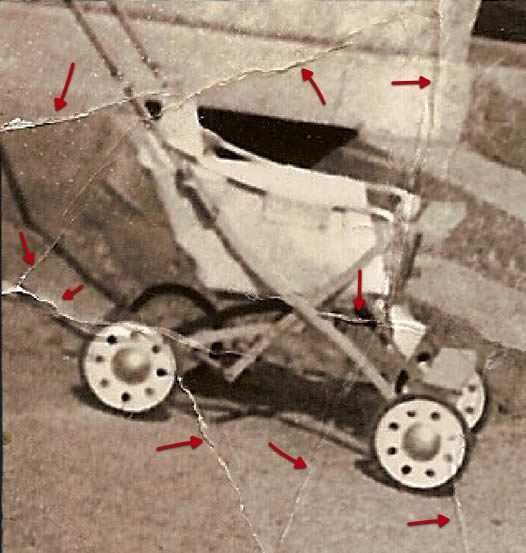 ‘PS快速修复被撕坏的旧照片‘