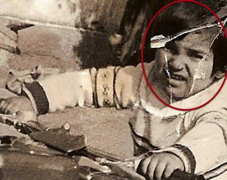 ‘PS快速修复被撕坏的旧照片‘