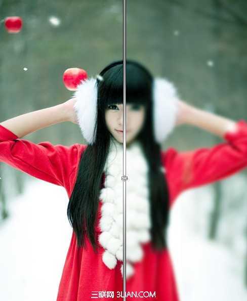 ‘PS将美女图片制作玻璃效果‘