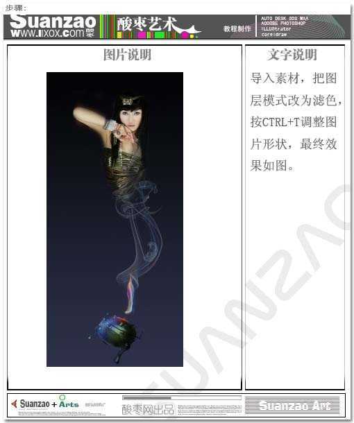 ‘PS合成逼真的阿拉丁神灯中的女妖‘