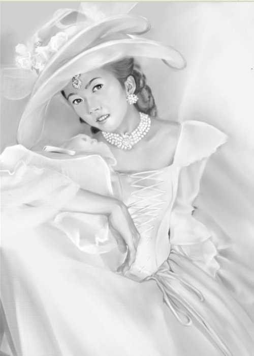 Photoshop Painter手绘贵妇插画_脚本之家jb51.net发布