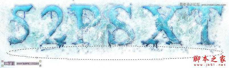 ‘Photoshop设计制作冰冻效果的蓝色字体教程‘