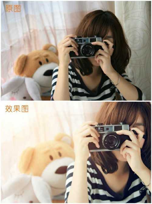 ‘photoshop将美女图片打造出日系清新效果‘
