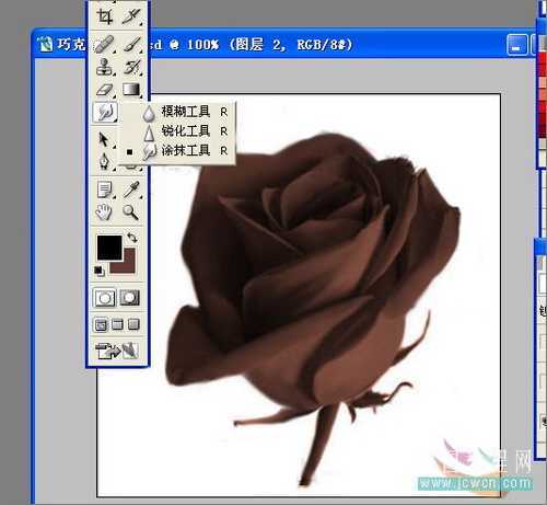 Photoshop教程：制作诱人的巧克力玫瑰