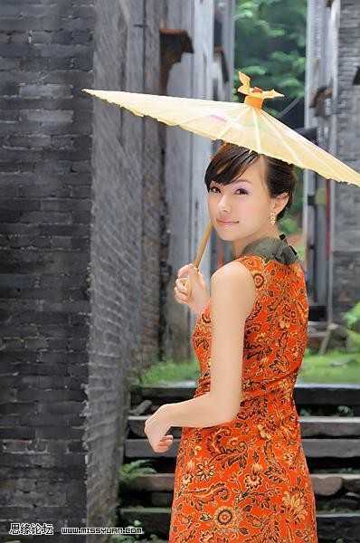 ‘PhotoShop为偏暗的外景美女照片美白技巧教程‘