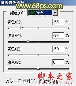 ‘photoshop为树林中的人物调制出漂亮的橙绿色‘