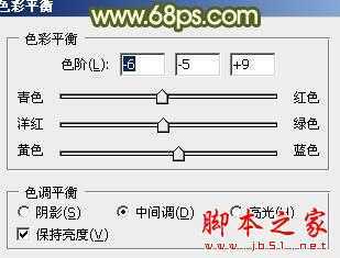 ‘photoshop为树林中的人物调制出漂亮的橙绿色‘