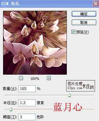 ‘Photoshop将绿色的花朵调成漂亮的紫色调‘