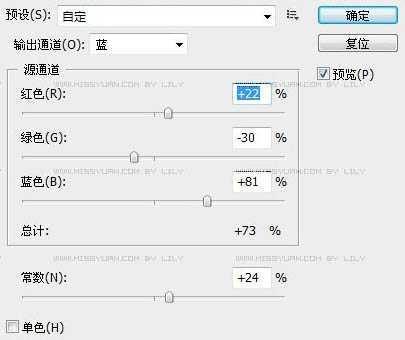 ‘Photoshop将美女头像调出纯美的淡紫色‘