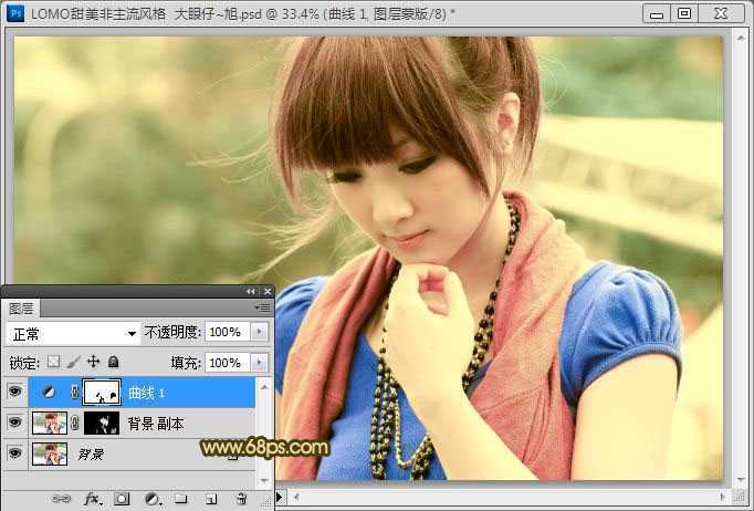 ‘photoshop将使用Lab模式快速打造出漂亮的褐色Lomo非主流图片效果‘