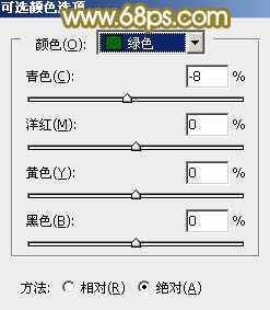 ‘Photoshop将树林人物图片调制出朦胧的淡黄色效果‘