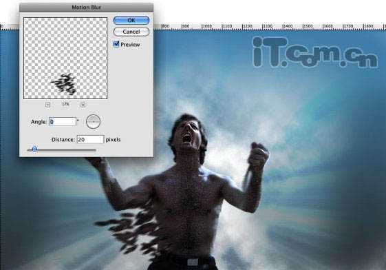 ‘photoshop合成电流强击人物特效‘