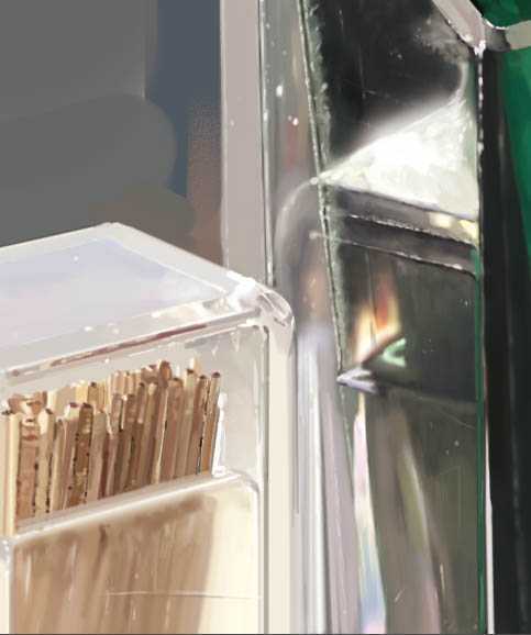 ‘PS鼠绘在茶餐厅静静等待的美女‘