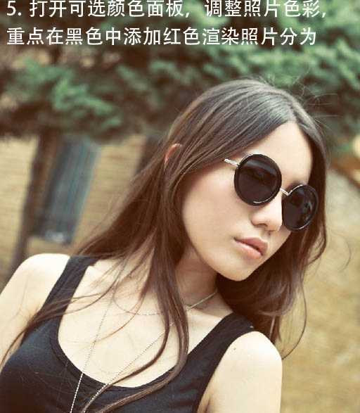 ‘Photoshop为古建筑物边的美女美化渲染暖色光晕效果‘