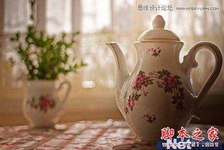 ‘Photoshop将水壶图片调出梦幻柔美的粉色调‘