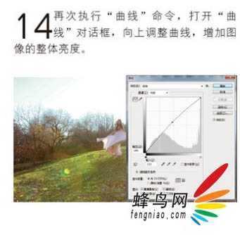‘Photoshop为偏暗的人物图片打造唯美的树林逆光人物图片‘