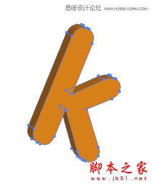 Illustrator制作可爱的清爽立体字教程,脚本之家