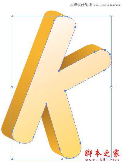 Illustrator制作可爱的清爽立体字教程,脚本之家