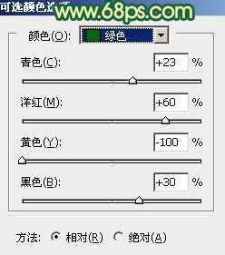 ‘Photoshop为街道边的美女加上暗调青黄色‘