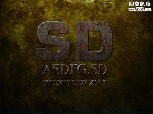 ‘Photoshop制作生锈文字特效‘