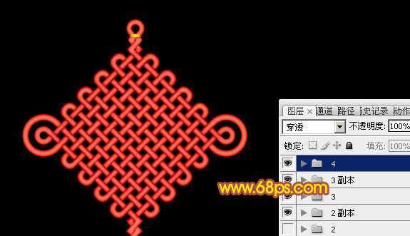 ‘Photoshop设计制作精美的中国中秋吉祥结‘