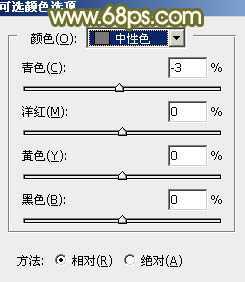 ‘Photoshop为草地上的美女加上甜美的深秋黄褐色‘