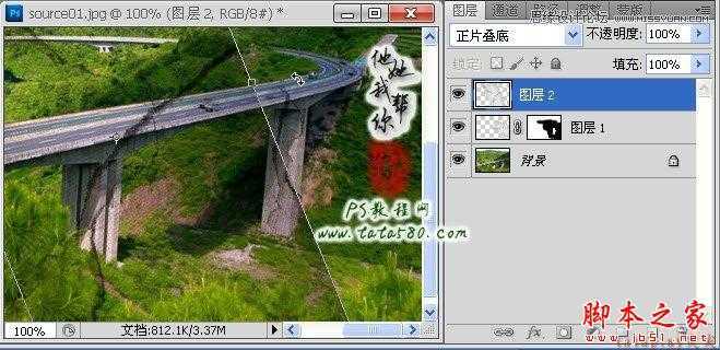 ‘Photoshop合成制作逼真坍塌的高速公路‘