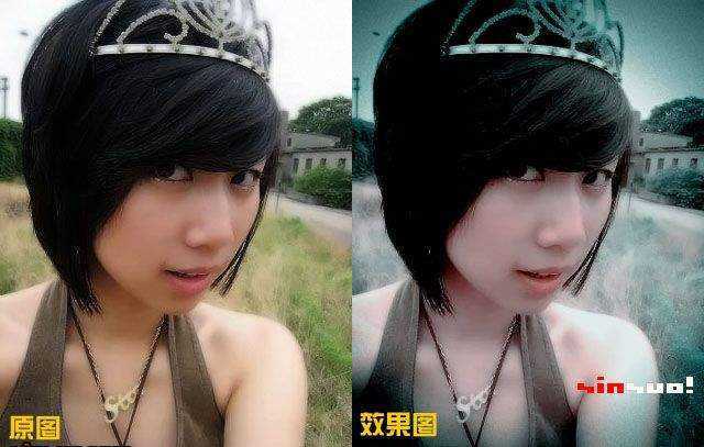 PS美化教程:红绿色调