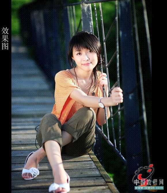 Photoshop简单制作漂亮的抽丝效果_脚本之家jb51.net转载