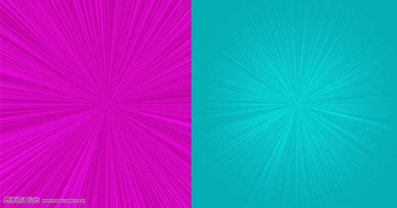 ‘Photoshop极坐标快速制作放射效果的海报背景图‘