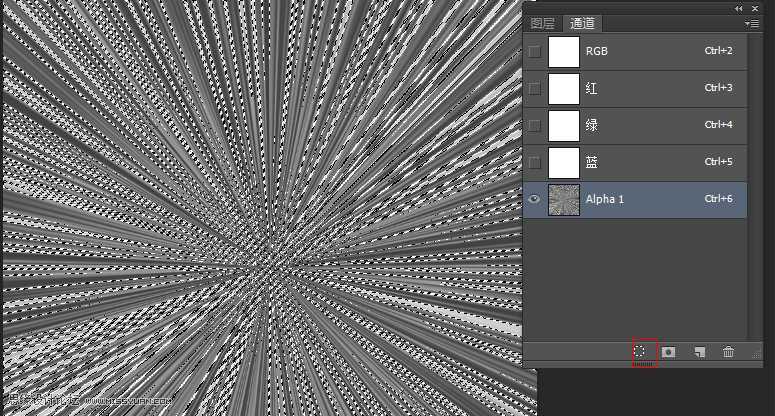 ‘Photoshop极坐标快速制作放射效果的海报背景图‘