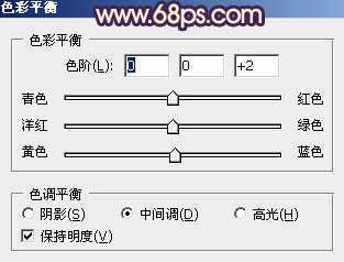 ‘Photoshop为树林草地上的美女加上唯美晨曦色‘