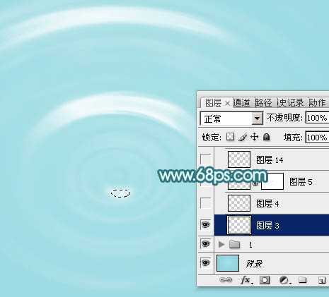‘Photoshop制作非常清凉的夏季水纹壁纸‘