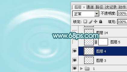 ‘Photoshop制作非常清凉的夏季水纹壁纸‘