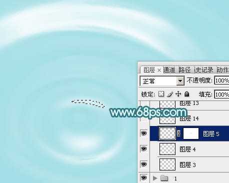 ‘Photoshop制作非常清凉的夏季水纹壁纸‘