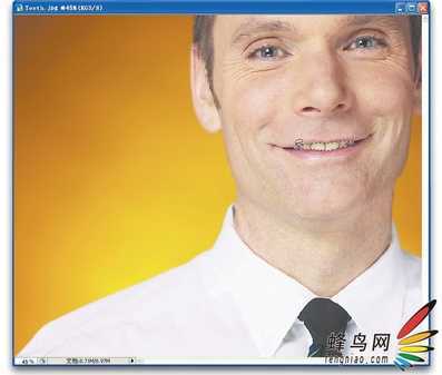 ‘photoshop快速为黄牙齿增白教程‘