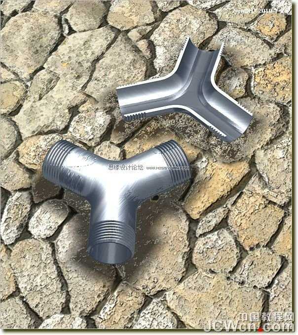 AutoCAD三维建模教程：三通管的制作过程,PS教程,思缘教程网