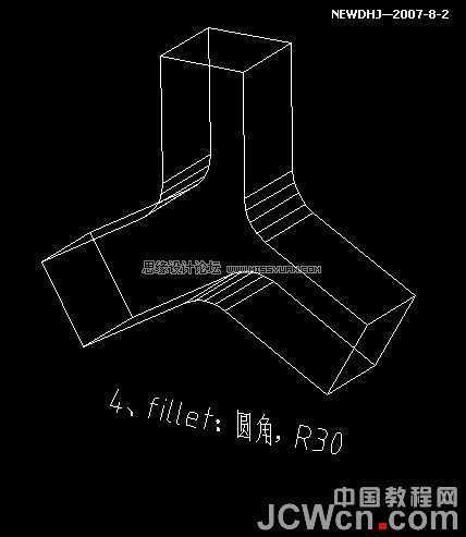 AutoCAD三维建模教程：三通管的制作过程,PS教程,思缘教程网