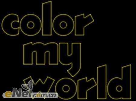 ‘Photoshop设计打造出明亮缤纷的文字教程‘