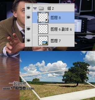 ‘photoshop制作出动物跳出相框场景‘